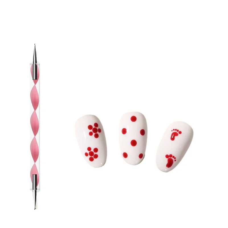 

*Nail art double-ended point flower pen painted diamond-encrusted gadget for nail art special point drill needle quick drawing