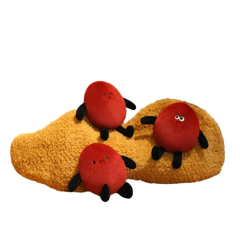 

48cm 3 Peanuts and Shell Plush Pillow Stuffed Food Long Bolster Kawaii Plushie Birthday Present