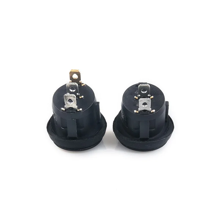 1Pcs motorcycle, car, boat DIY KCD1-105N 2/3 Pins ON/OFF SPST Rocker Switch Waterproof Car Boat LED Light Round Switch