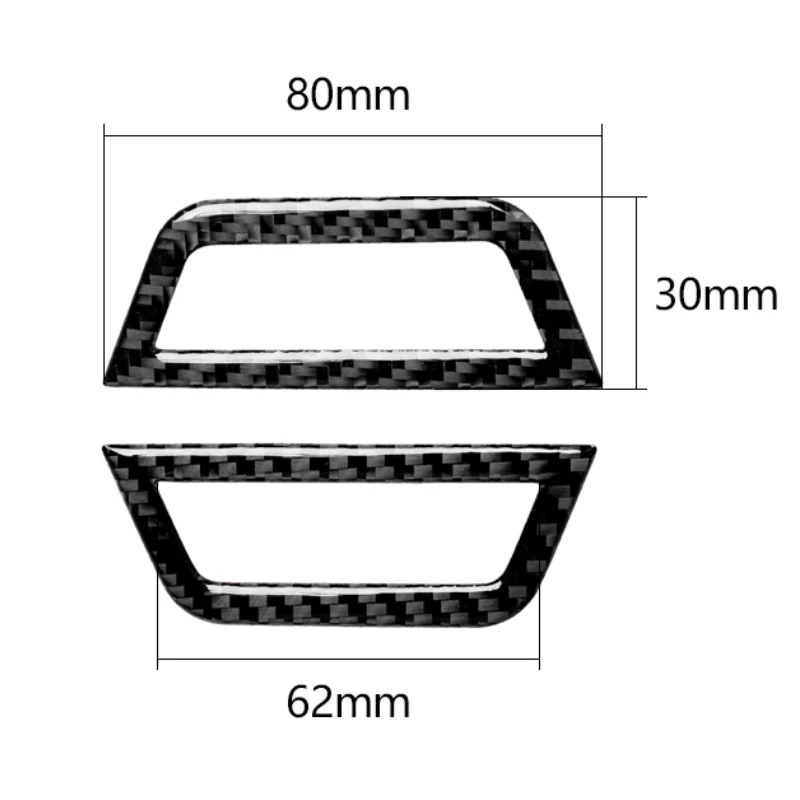 For BMW 3 Series E46 323i 328i 330i 1998-2004 Soft Carbon Fiber Car Roof Vents Frame Cover Trim Sticker Interior Car Accessories