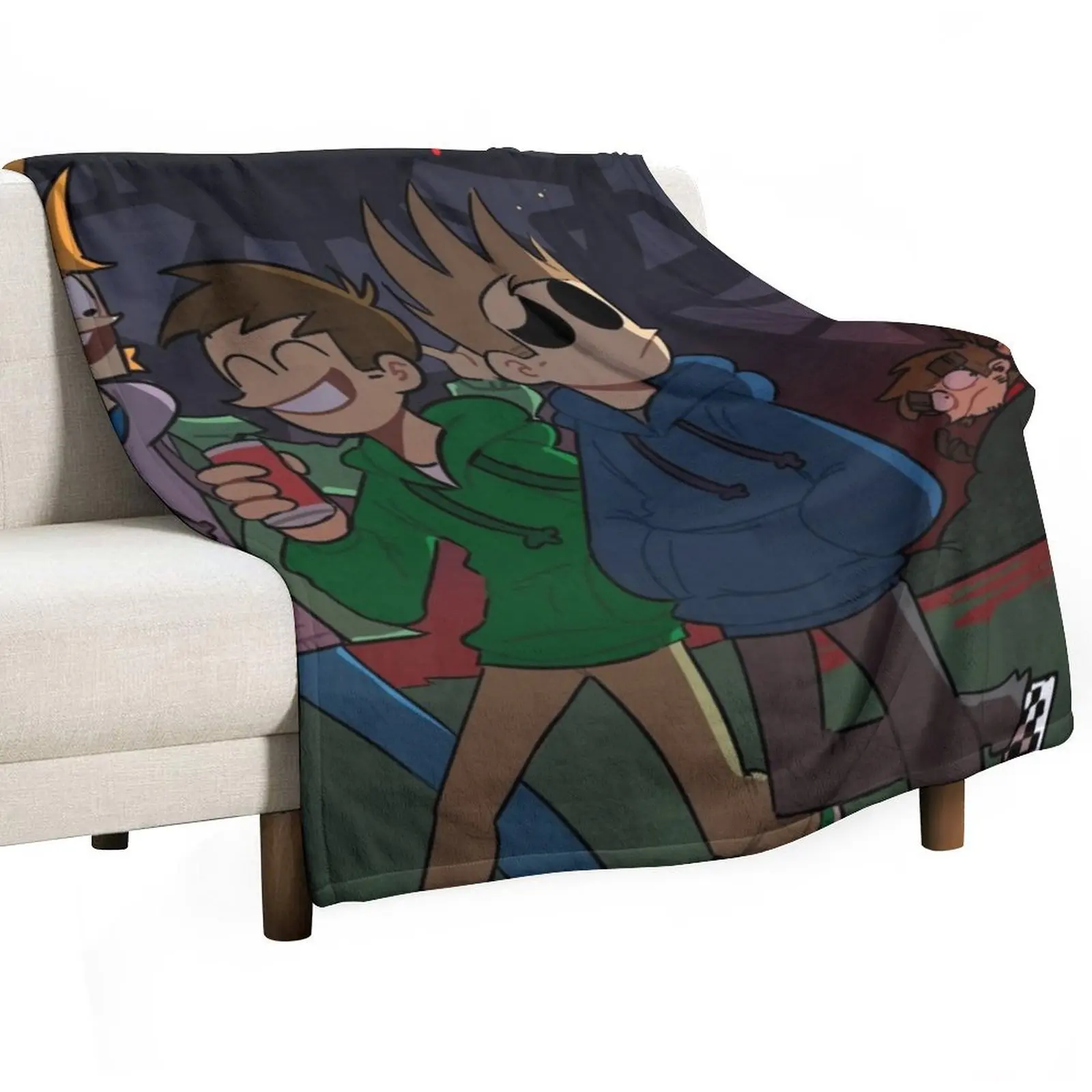

Eddsworld main characters Throw Blanket valentine gift ideas Softest Giant Sofa Bed Fashionable Blankets