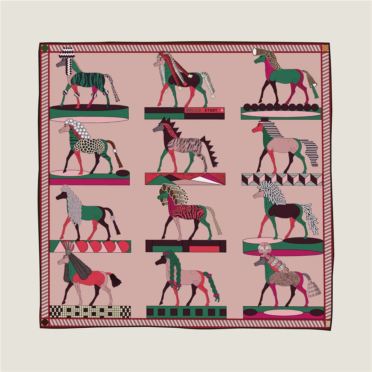 Image 5: Écharpe en soie double face 90 cm, carrée, bords roulés à la main, bandanas, foulards, ceintures de sac, décorations de cou, cadeaux de Noël et d'amour