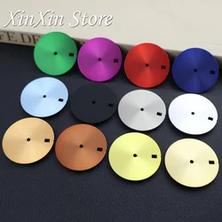 28.5MM Sunburst Watch Dial Lettered Blank Single Calendar Watch Faces Metal Watch Accessories for NH35 NH36 4R 7S Movement