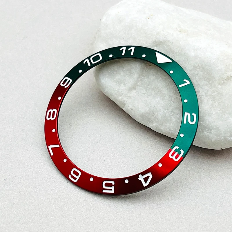 Mod 38มม. โลหะใส่กรอบนาฬิกาหน้าปัดขนาดเส้นผ่านศูนย์กลางภายใน30.5มม. เหมาะกับกล่องนาฬิกาผู้ชายเปลี่ยนชิ้นส่วนซ่อม