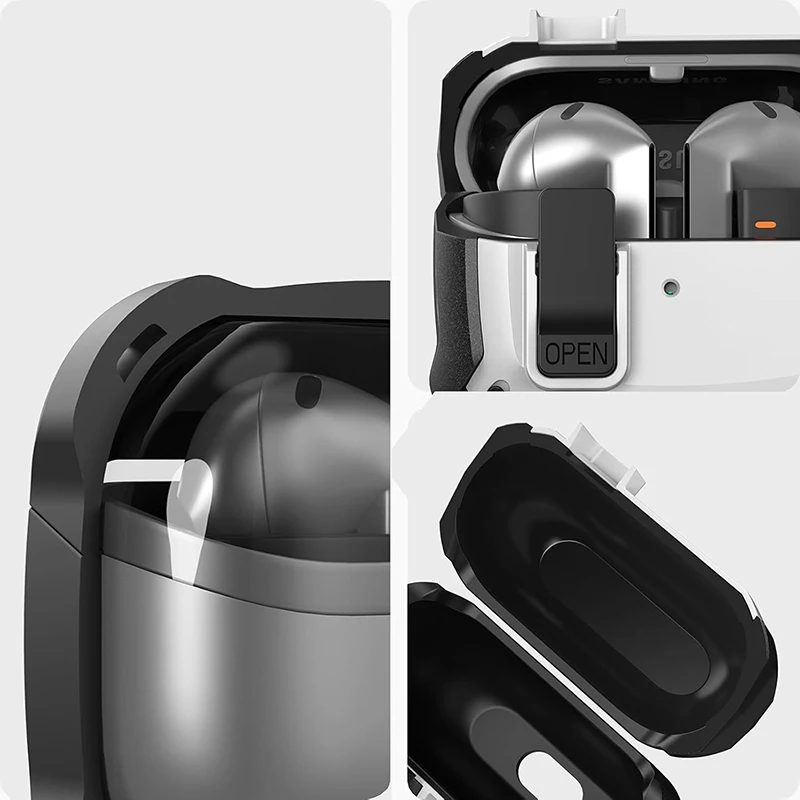 Segurança secuer lock caso do fone de ouvido para samsung galaxy buds 3 pro/buds 3 capa nova protetora sem fio bluetooth fone escudo
