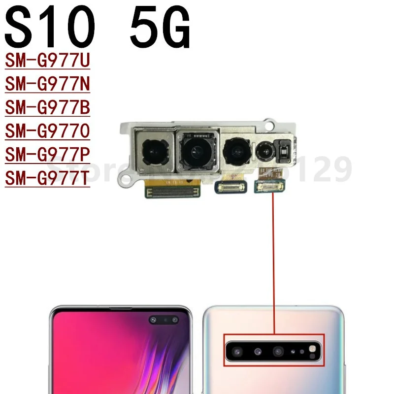 Front Camera For Samsung Galaxy S10 5G Plus Lite S10E G970F G973F G975F G977F G770F Main Rear Back Camera Flex Cable