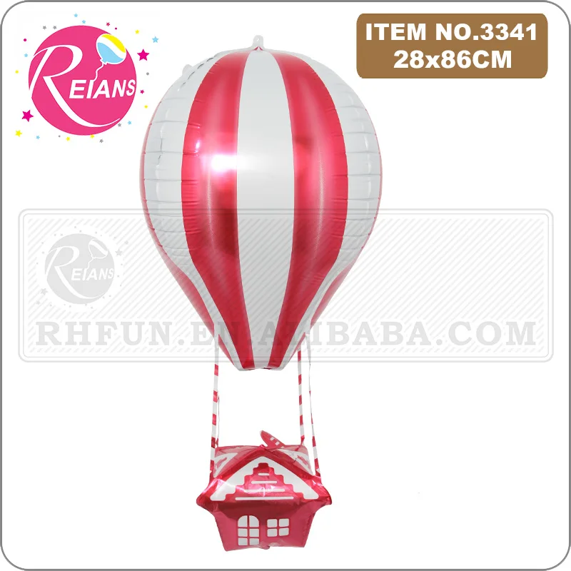 34 inch 4D hot air balloon shape aluminum foil Helium balloon mall opening birthday wedding party decoration balloon suppliers