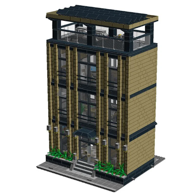 

3338PCS City Hot Selling Street View Moc Modular modern Corporate Headquarters building model DIY creative ideas Toy Gift Blocks