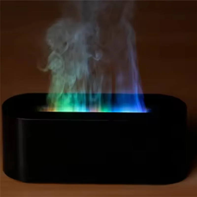 Aroma Diffuser Air Humidifier Ultrasonic Cool Mist Maker Fogger Led Essential Oil Flame Lamp Difusor