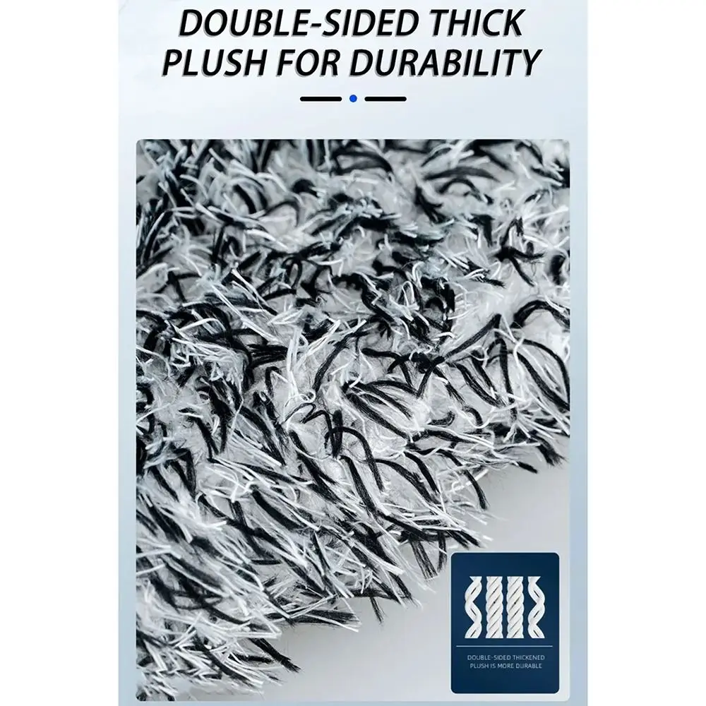 1Pcs Microfiber Car Wheel Brush Easy To Cleaning Rims Spokes Car Accessory Tire Cleaning Brushes Non-Slip Handle Car Wash