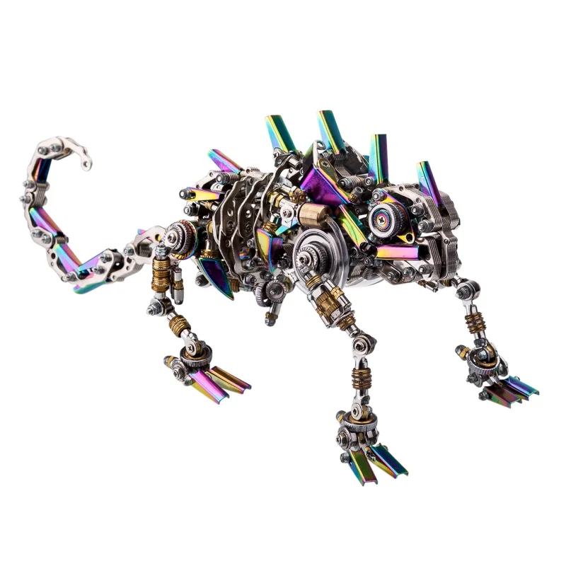 

3D Puzzles Mechanical Chameleon Model kits DIY Metal Assembly Toy Animals Assemble toys for Children Adults gift