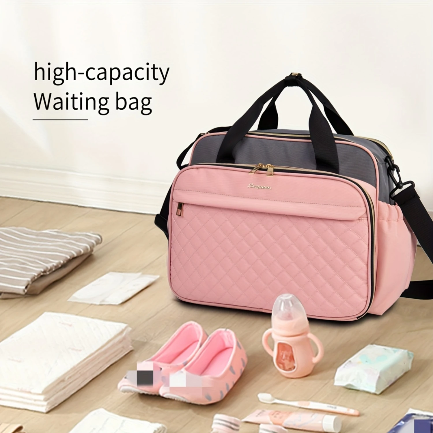 

Large Capacity Mommy Bag, Multifunctional Handbag, Multi-compartment Crossbody Bag, Going Out Diaper Bag, Travel Mommy Bag