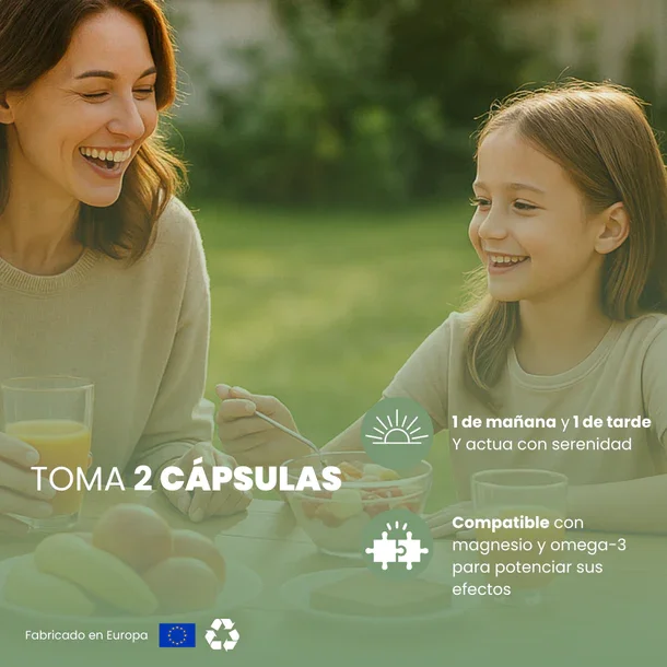 Anti-stress complex |   Calm without drowsiness or dependence -60 vegetable capsules |   Bioactive labs