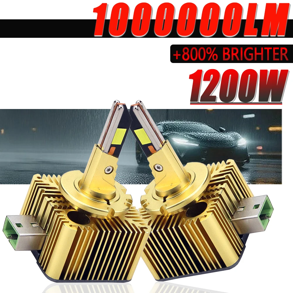 

D1S D3S Светодиодные автомобильные фары D2S D4S D8S Lights Canbus No Error Замена ксеноновой лампы Супер яркие автомобильные фары Plug&Play 12V