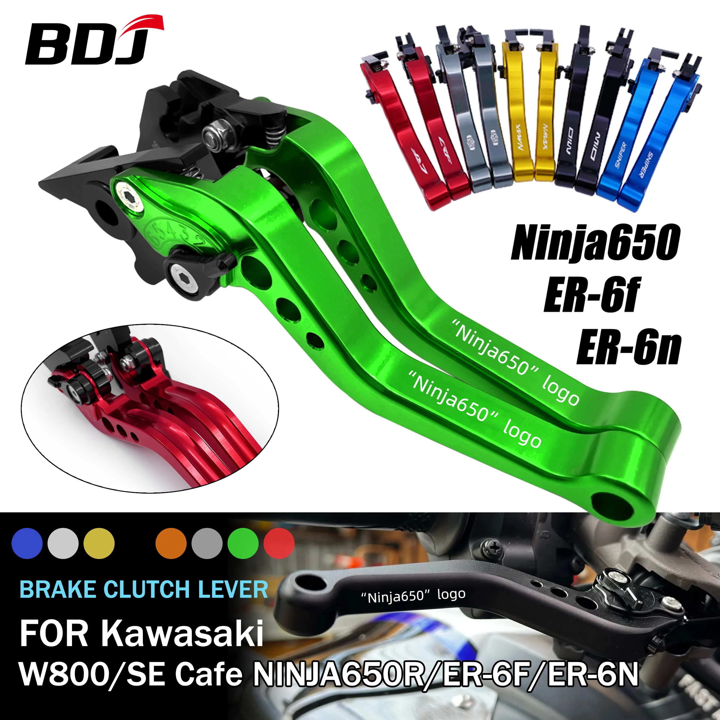 

BDJ ER-6N W800 cafe 2022 Brake Clutch Lever Motorcycle Lever Clutch Lever Brake Lever For Kawasaki NINJA 650R 2008 ER-6F SE 2016