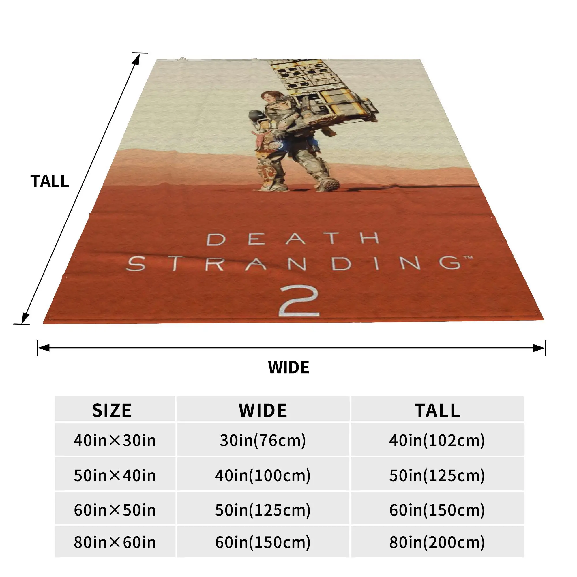 Bridge Baby on Board Death Stranding Blanket Breathable Fleece Sofa Throw Blanket for Sofa Bedding Office Throws Bedspread Quilt