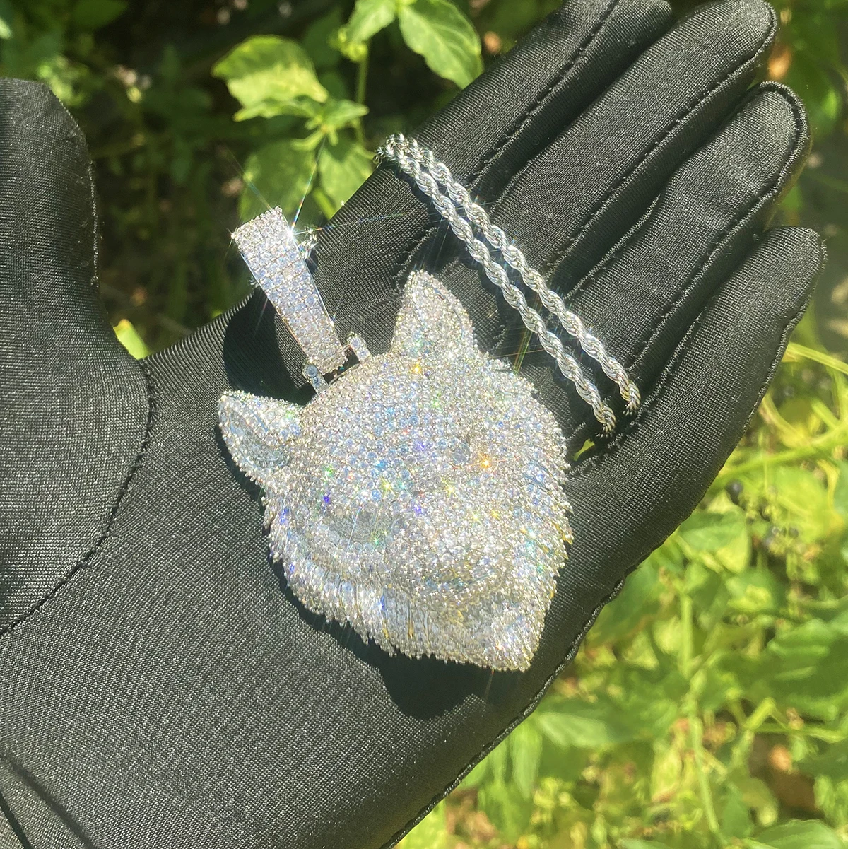 Collar con Colgante de Cabeza - Wolf Jewelry & Watches Tampa reseña y precio