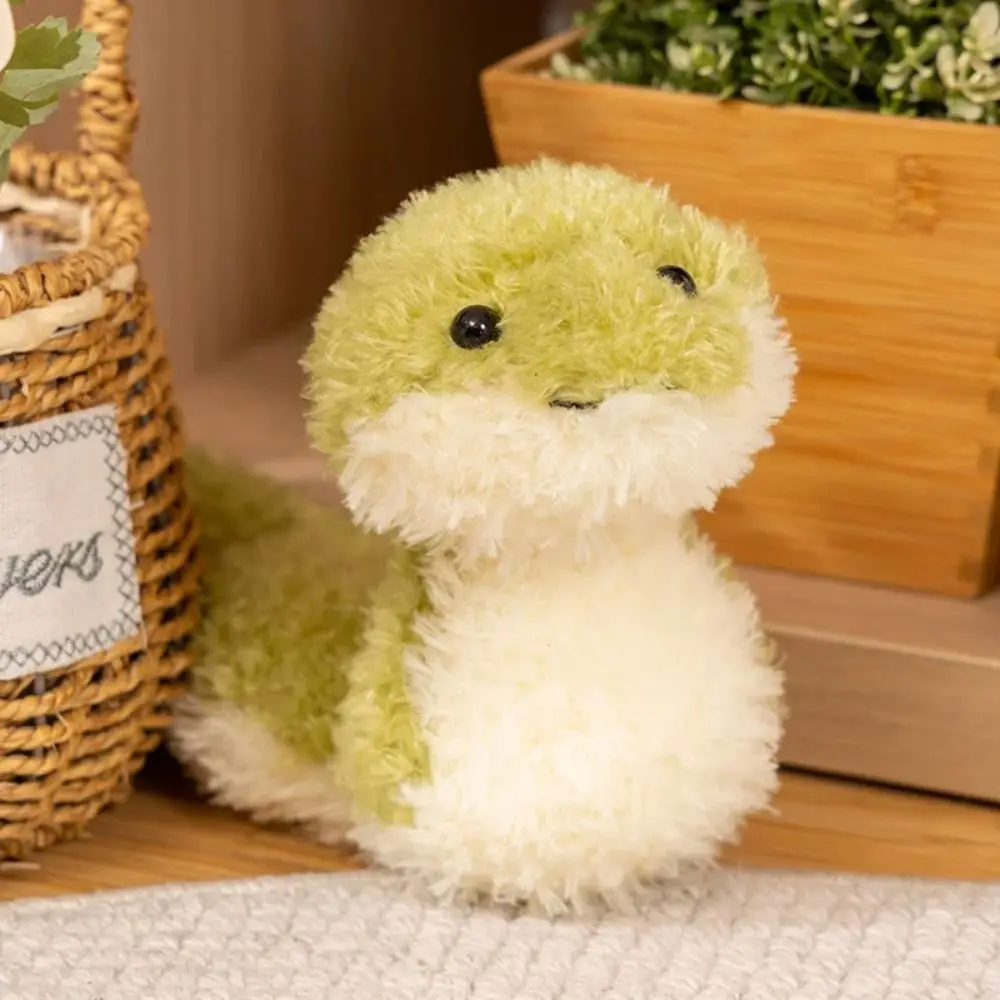 Green Snake Cartoon Snake Plush Toy Simulation Little Soft Snake Plush Doll 28cm Cute Animal Plush Pillow Gifts for Girls