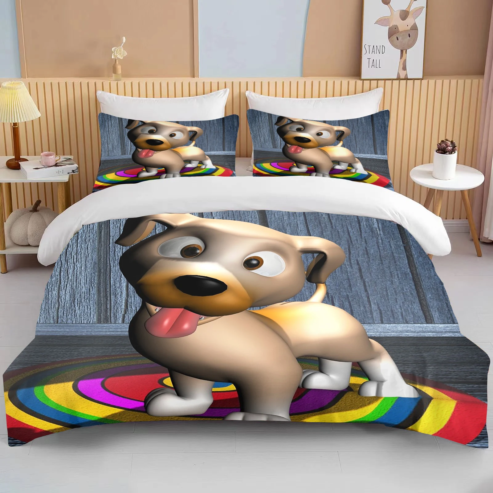 10 sizes cartoon dog Bedding Set Custom Kids Boys Teens Video Game Duvet Cover For Youth New Game Controller Bedspread