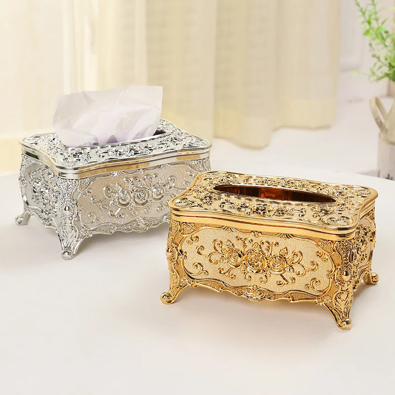 Tissue box ktv hotel tissue storage box ashtray light luxury paper drawing