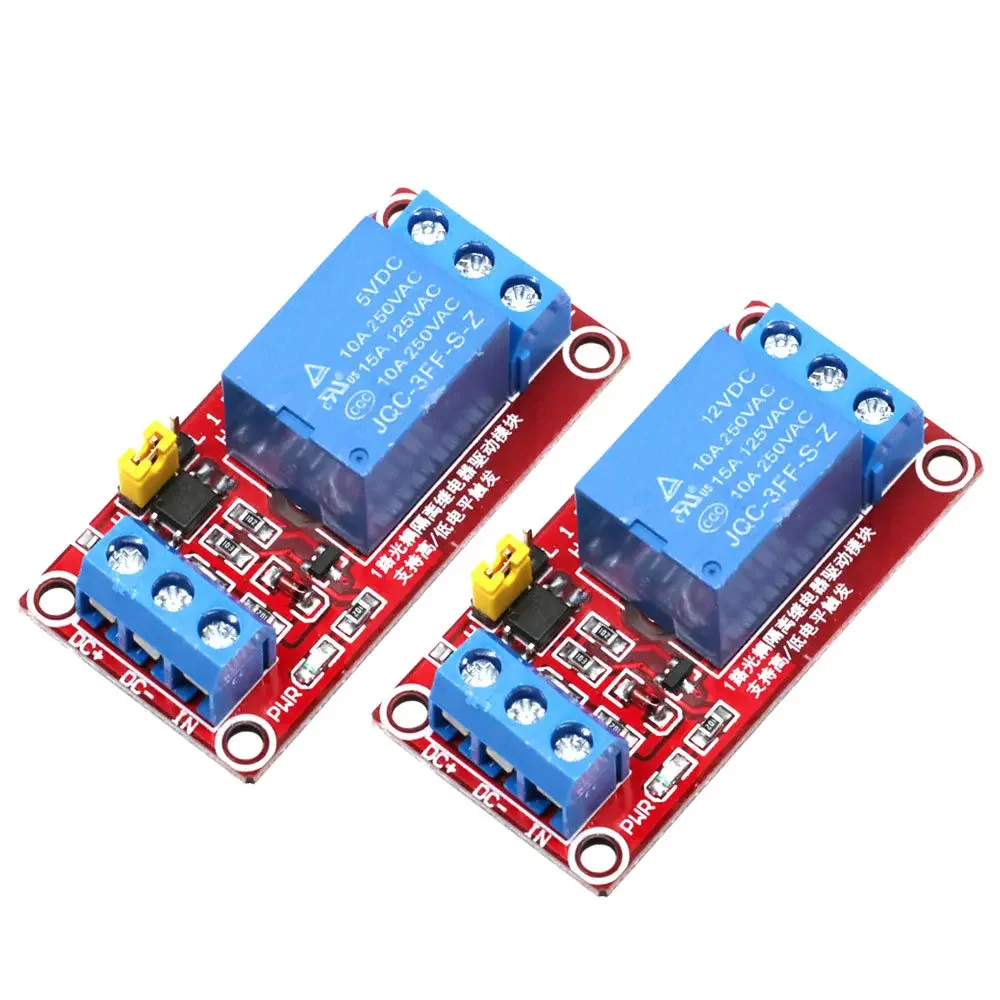 1 Channel 5V 12V Relay Module Board Shield for Arduino with Optocoupler Support High and Low Level Trigger