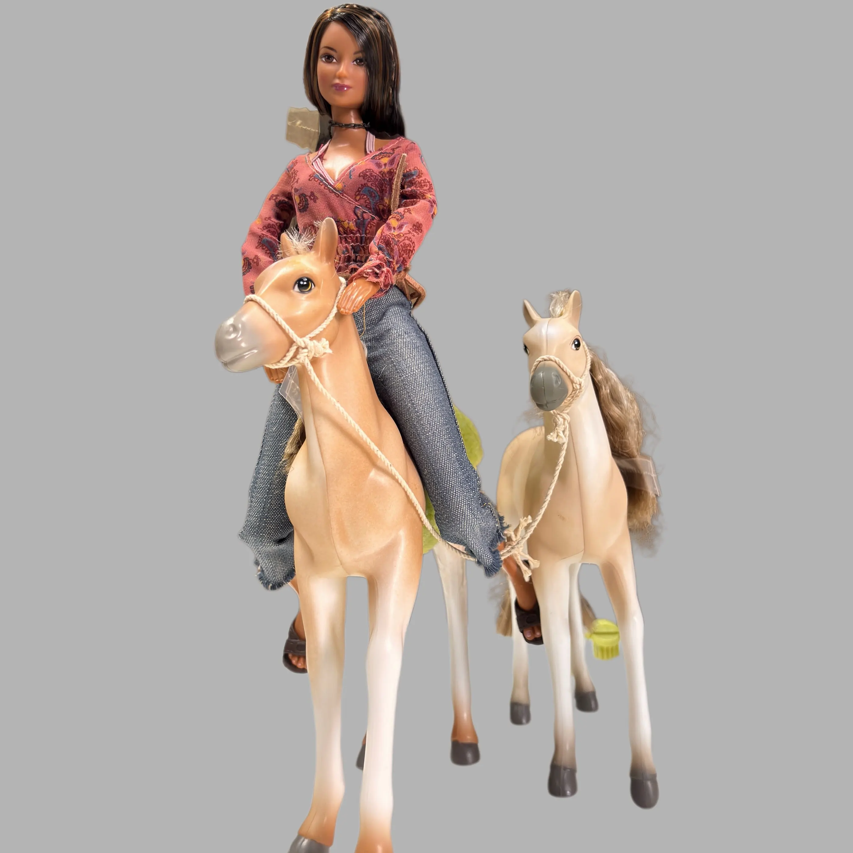 original-2pcs-toy-horse-doll-playset-with-grooming-accessories-gift-there-will-be-scratches-on-the-horse