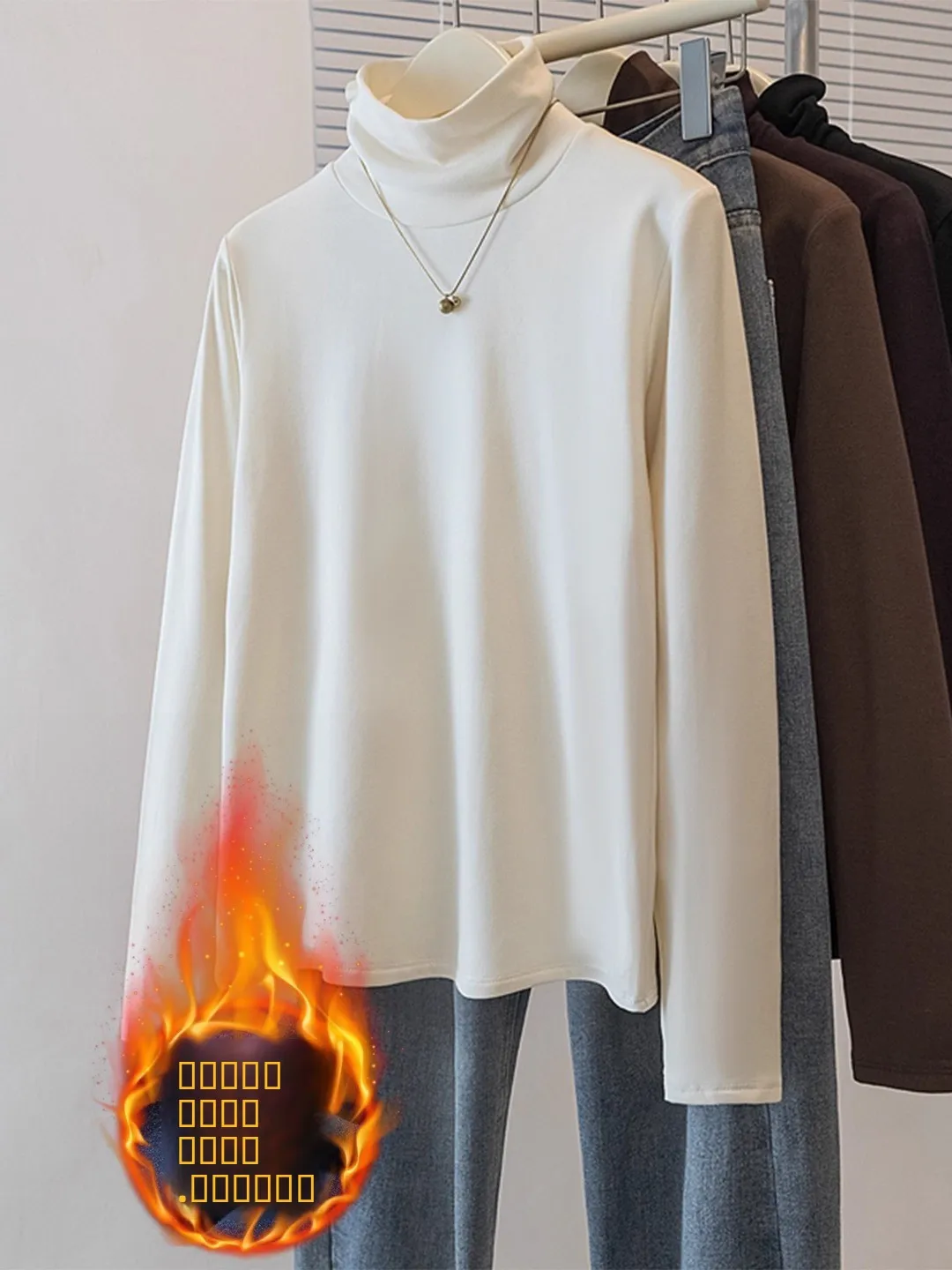 

Женская теплая футболка с длинным рукавом на флисовой подкладке, базовая модель для зимы, корейский стиль, свободный крой, оверсайз