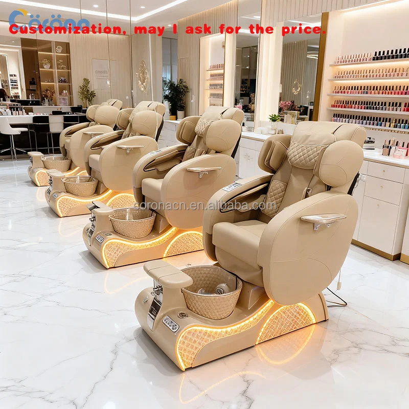 

custom.Pipeless Professional No Plumbing Luxury Foot Spa Pedicure Chair With Massage
