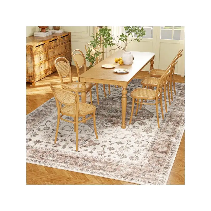 

Soft Durable Area Rug for Living Room Bedroom Home Décor Non-Slip Easy Clean