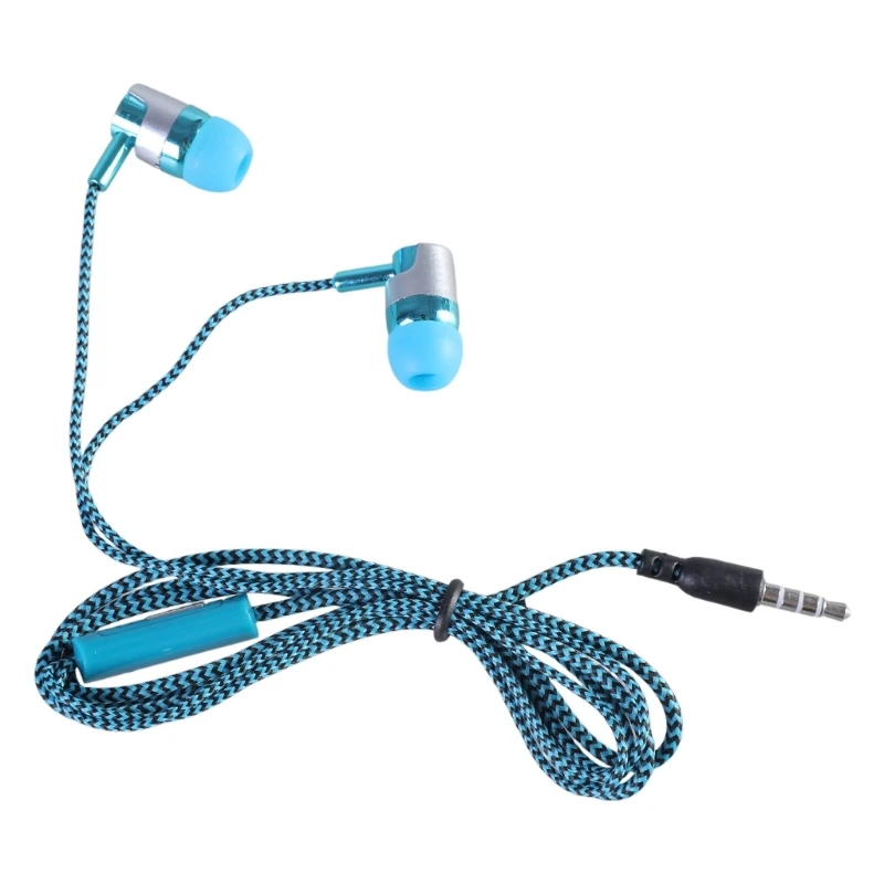 Y1UB 3.5mm In-Ear Earphone Headphone With Mic Braided Headset For phone New