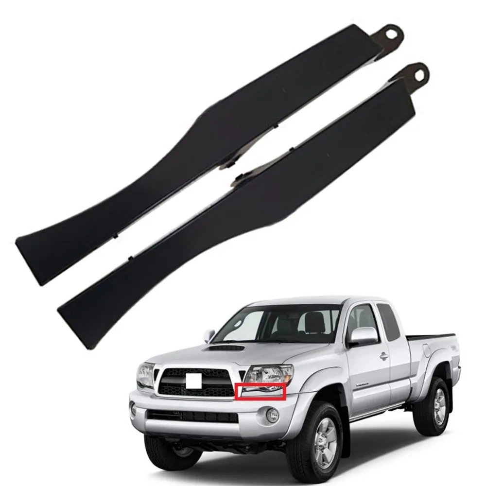 

2 Pcs Car Front Bumper Headlight Filler Trim Panel Set For TOYOTA TACOMA 2005 2006 2007 2008 2009 2010 2011
