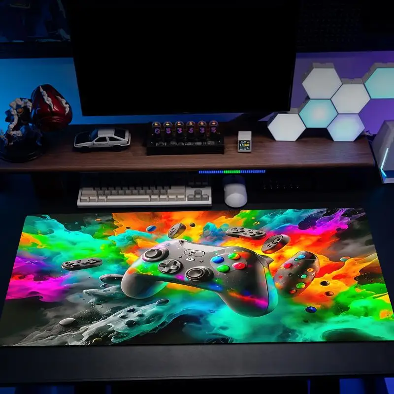 

Controller game Mouse Pad Mousepad Large Abstract Mouse Pad Gaming Deskmat With Lockedge Office Non-slip Carpet desk mat