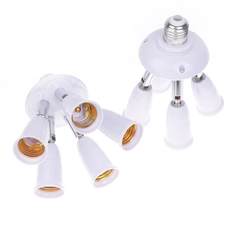 1PC Extension Light Adapter E27 Splitter Lamp Bulb Socket Improvement Lighting Holder Conversion Workshop Warehouse