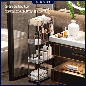 Acrylic Slim Storage Trolley 1