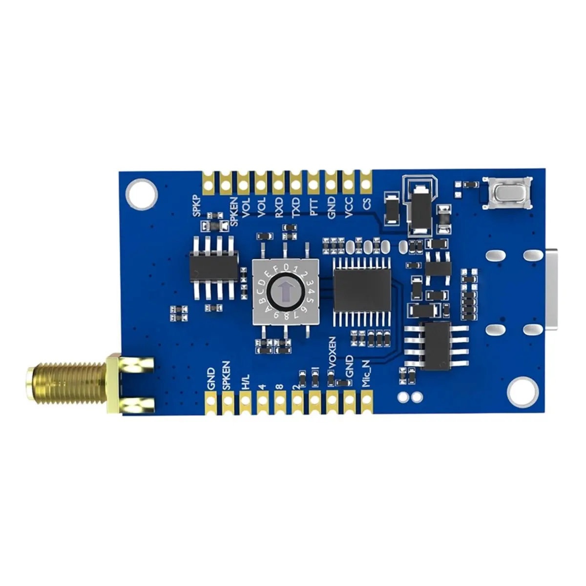 HOUSEHOLD*GOOD SA828Pro Walkie Talkie Module 1.5W Voice & Data Transceiver with CTCSS/CDCSS for DIY Intercom VHF 134-174MHz