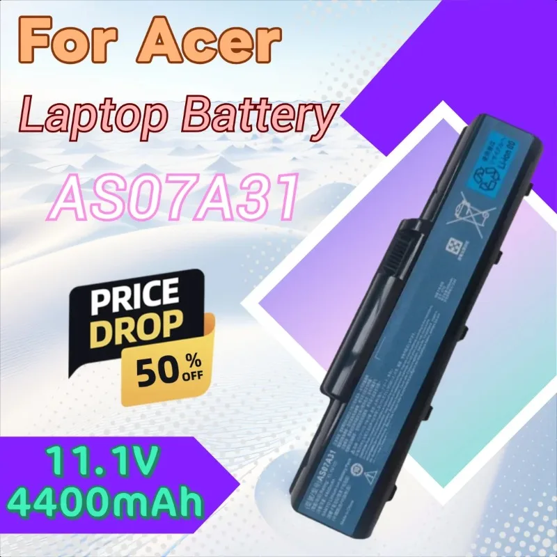 

Для Acer Aspire 5740 4740g 5738zg 5740g 5542g 4930g AS07A32 AS07A41 AS07A31 AS07A31 аккумулятор для ноутбука 11,1 В 4400 мАч с инструментами