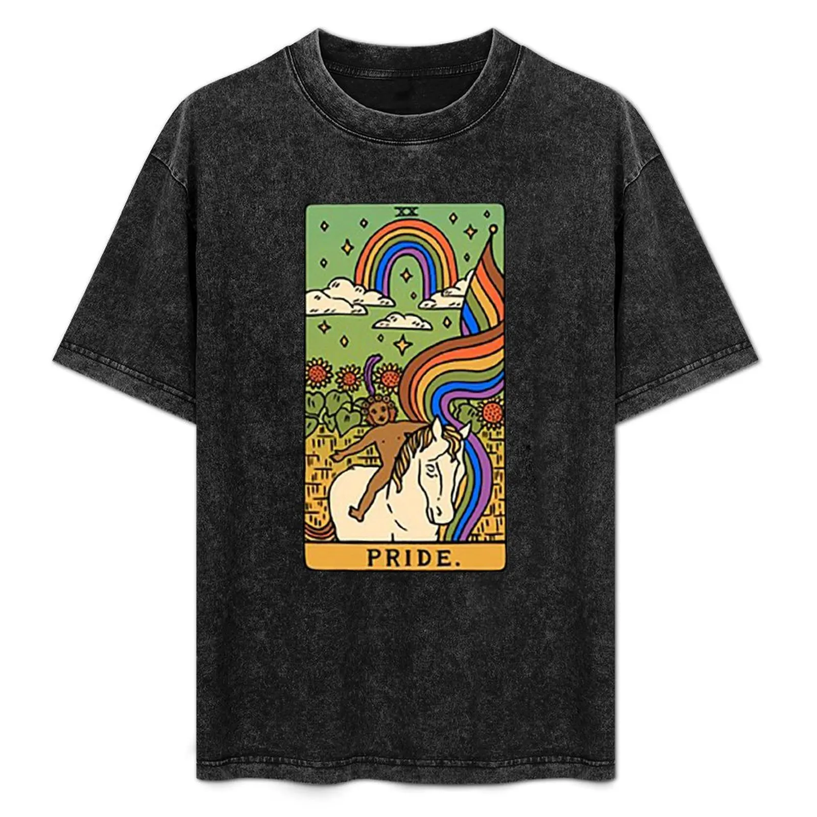 

Pride Tarot T-Shirt blue archive oversized cheap stuff new gifts and t-shirts mens graphic t-shirts