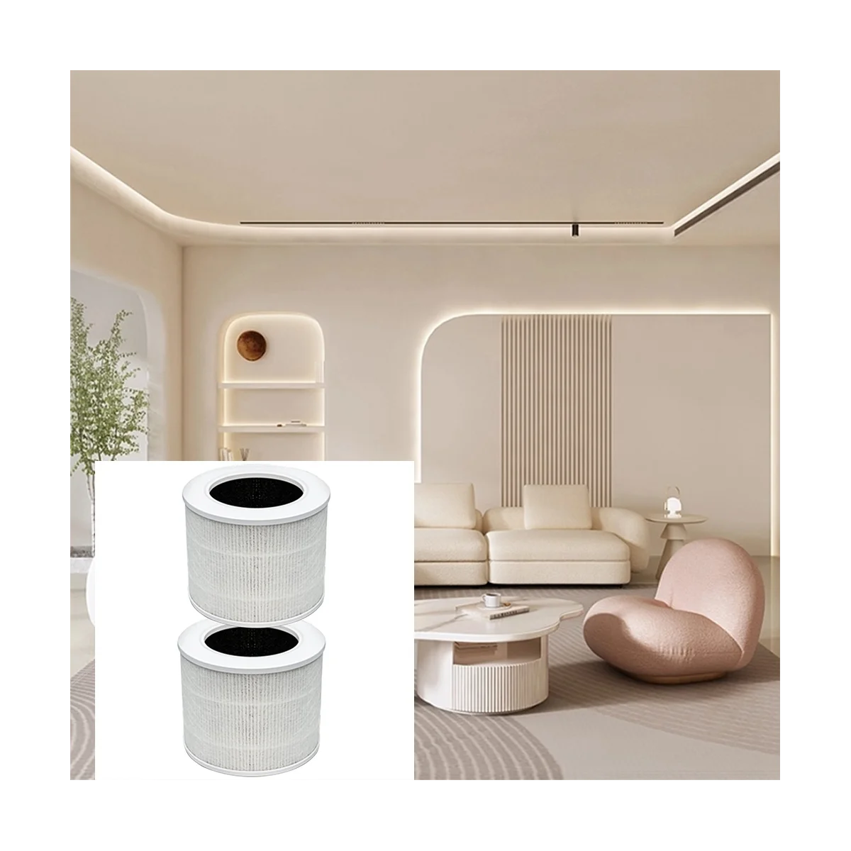 코어 미니 교체 필터, 코어 미니 공기 청정기 호환, 코어 미니 RF 트루 HEPA 필터, 2 팩