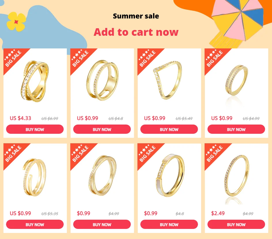 Beautiful Hollow Double Layer Inlaid 21 Zircon Ring For Women Love Gift Stainless Steel Gold Color Jewelry