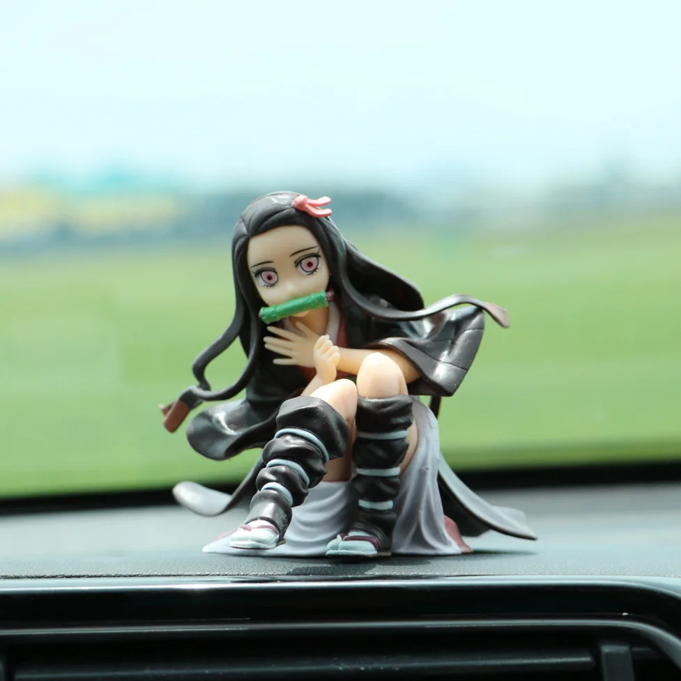 10cm zabójca demonów postać z Anime zabawka samochód akcesoria do aromaterapii Kimetsu No Yaiba Kamado Nezuko postacie zabawki na biurko