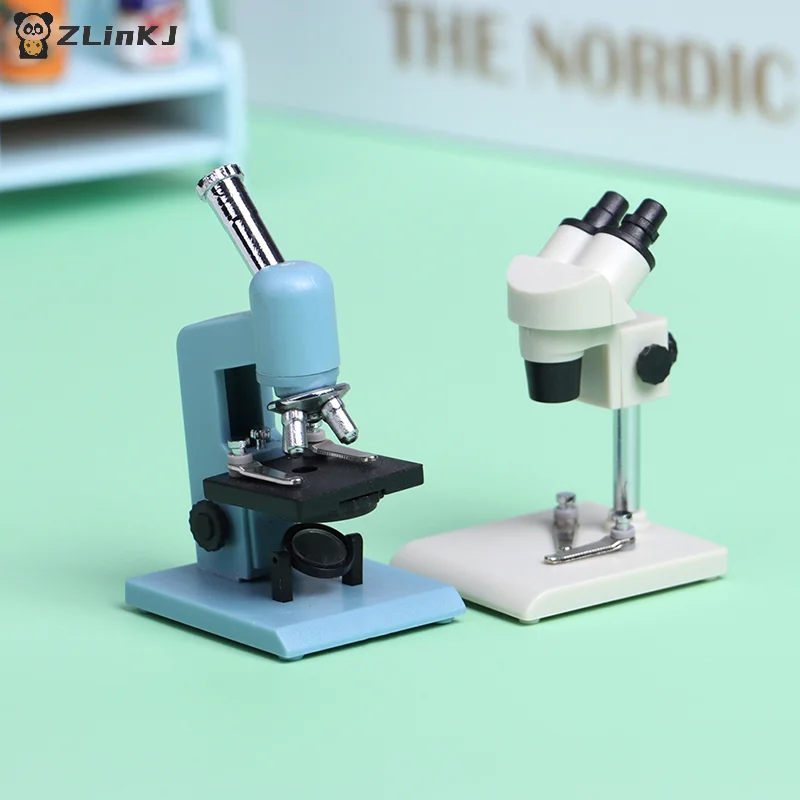Medical Laboratory Technology - ▶1Pc 1:12 Dollhouse Miniature Microscope Laboratory