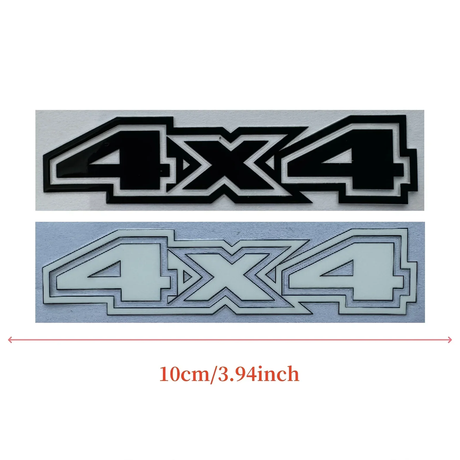 2 PÇS/SET "4X4" Adesivo Off-Road para Motocicleta de Carro, Decalque de Logotipo Bold, Acessório de Personalização Exterior de Auto Moto