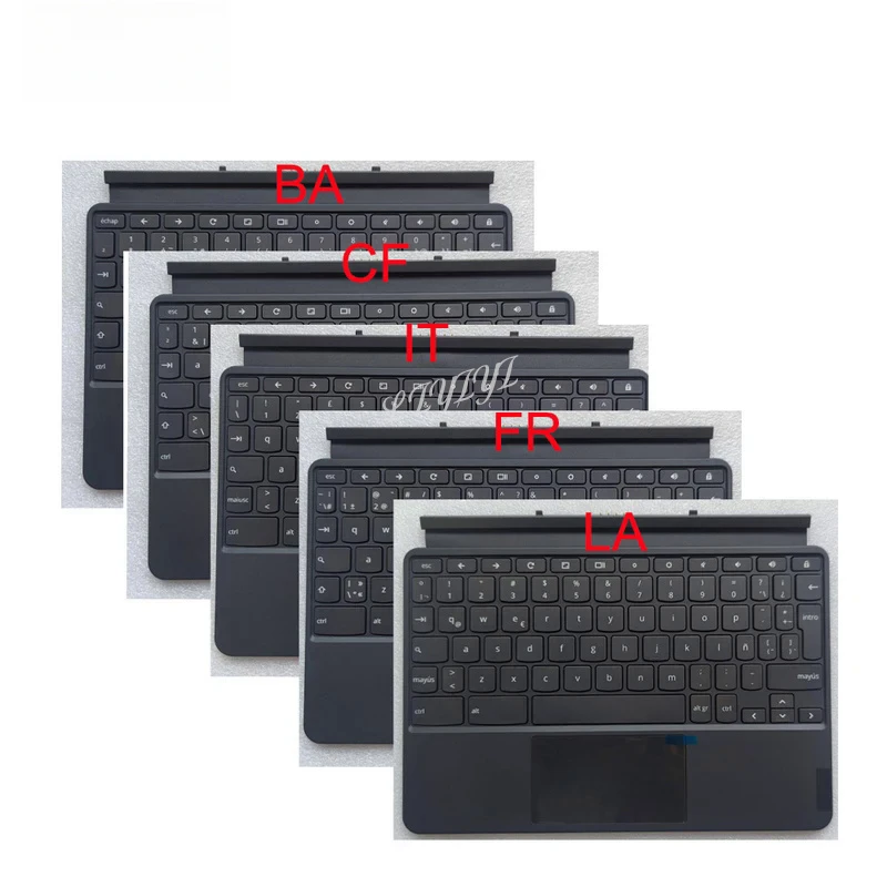 

For Lenovo CT-X636F Chromebook 10.1 laptop palm rest keyboard upper cover case fr. la. be. it. CF