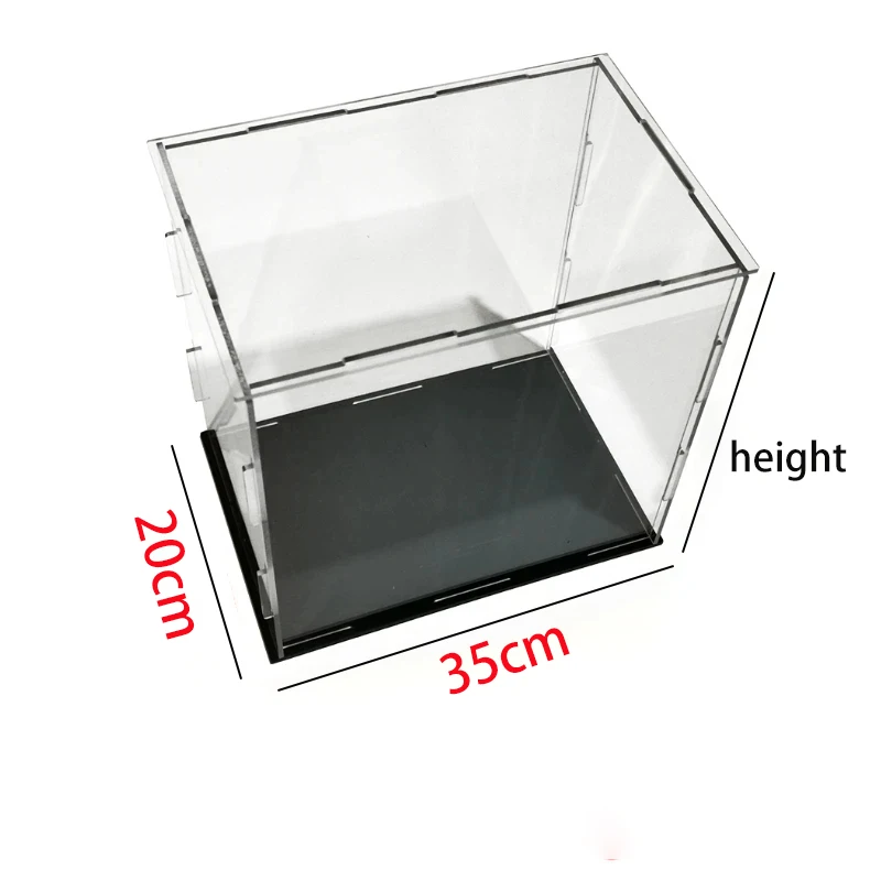 Grande vitrine en acrylique transparent pour figurines d'action et Bobbleheads - Grande boîte de rangement pour objets de collection avec lumière LED et porte - 61 x 40,6 x 61 cm Grande vitrine en acrylique transparent pour figurines d'action et Bobbleheads - Grande boîte de rangement pour objets de collection avec lumière LED et porte - 61 x 40,6 x 61 cm