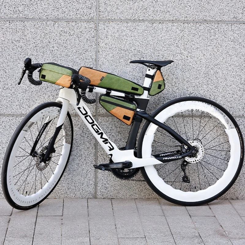   Water-Resistant Motorcycle Top Tube Case with Wide Entry Opening Compacts Storage Pack for Cycling Equipment