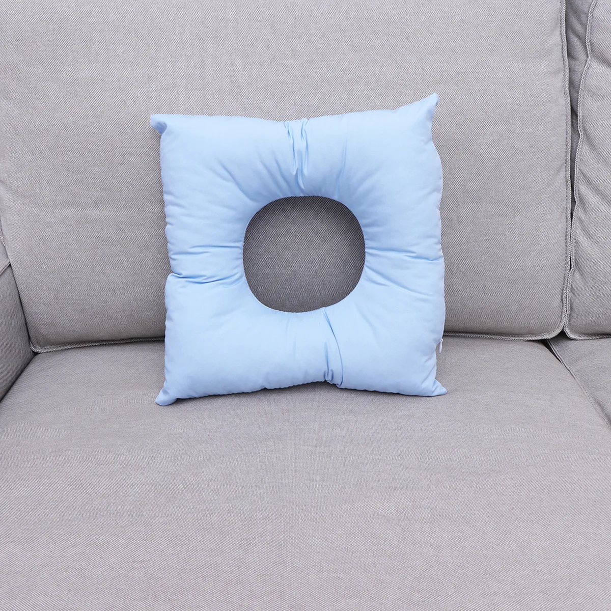 

Синяя квадратная массажная подушка для лица, хлопковая спа-подушка для салона красоты, кровать, дыхательное отверстие, защита от пыльных клещей, подголовник для