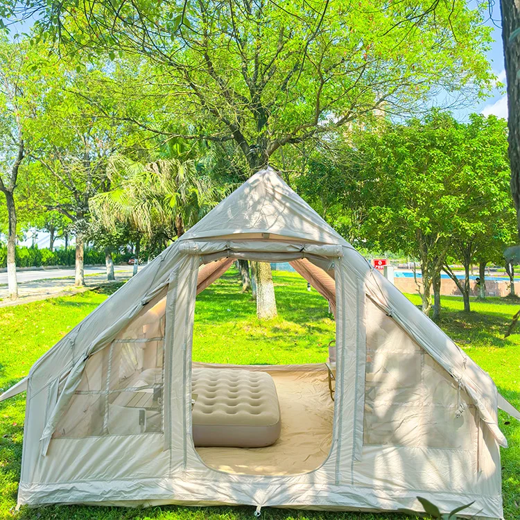 Hot Selling Outdoor Camping Accessories Tenda Nature-hike Inflatable One Bedroom PVC Tent Quick Automatic Opening for