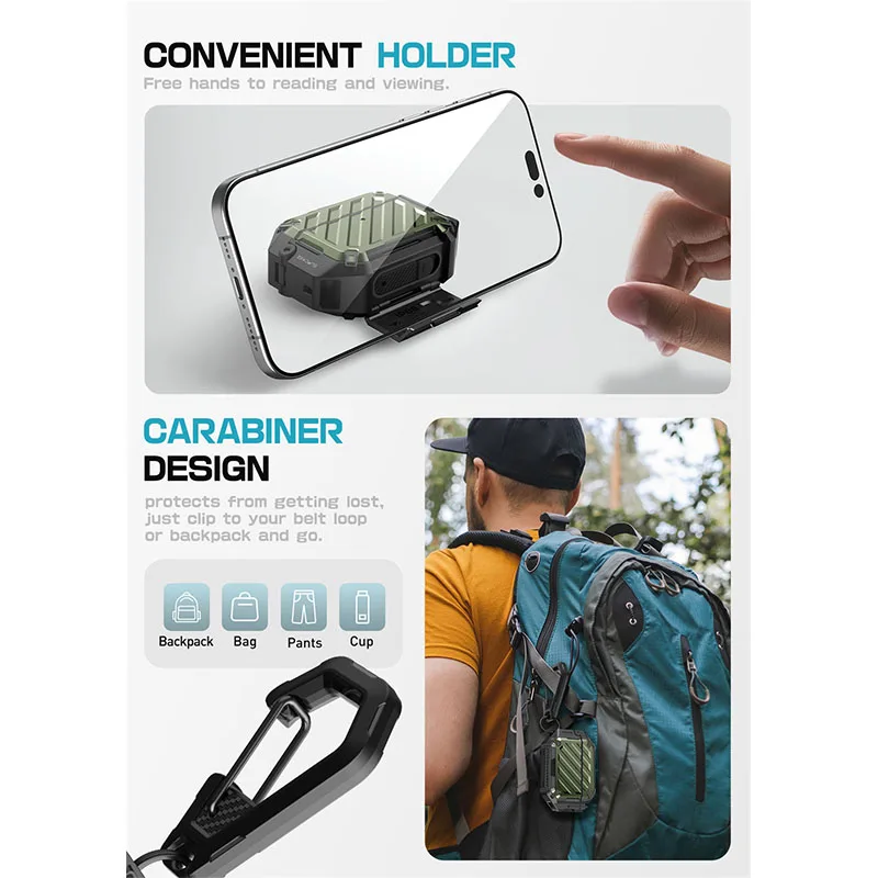 Etui SUPCASE For Apple AirPods Pro 3 Case (3. generacja) UB Mag IP68 Wodoodporne, odporne na zarysowania, twarde etui z blokadą — zdjęcie produktu 6