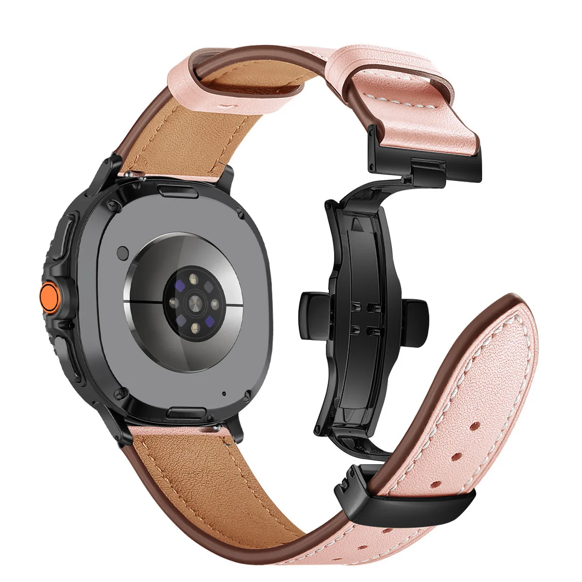 Premium-Lederarmband für Samsung Galaxy Watch 8 9 40mm 44mm Business-Armband für Galaxy Watch 8 Classic 46mm Smartwatch-Armband – Detail 10