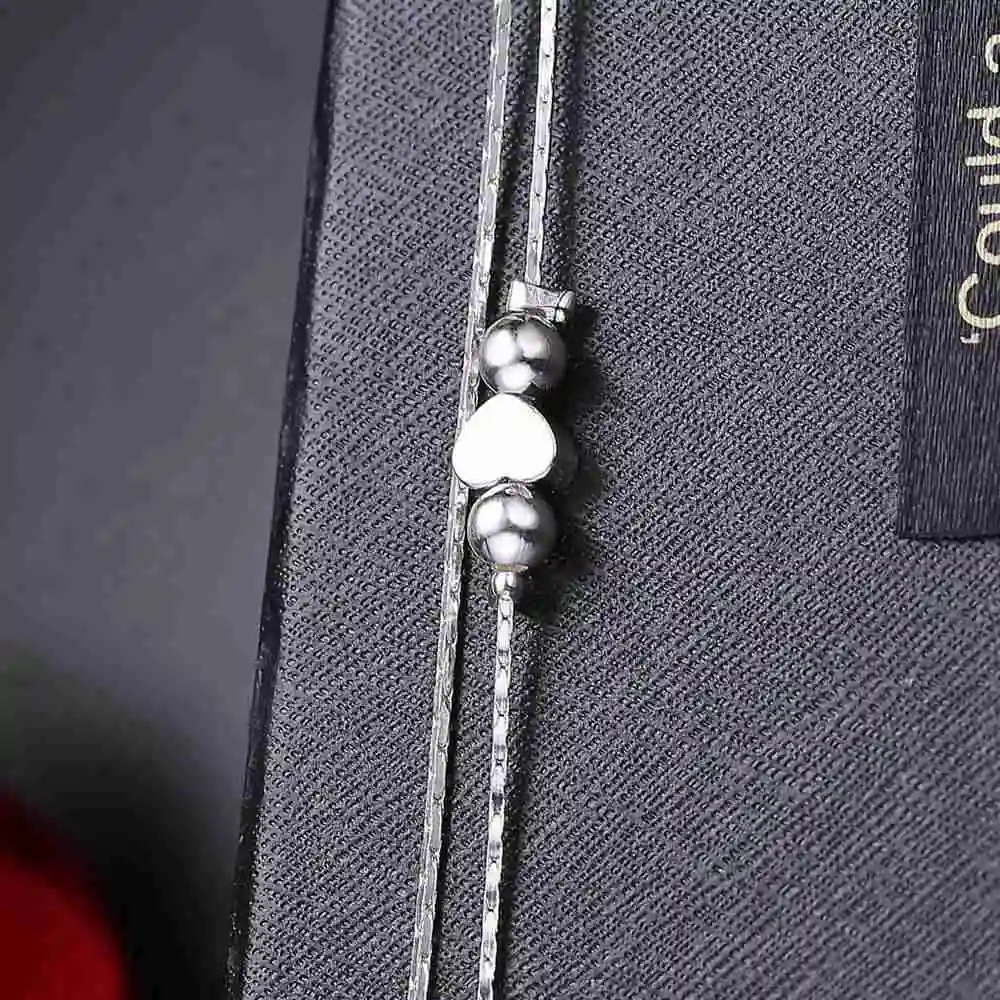 Heart Shaped Foot Chain Anklets Bracelets 925 Sterling Silver Fashion Jewelry For Women Wholesale